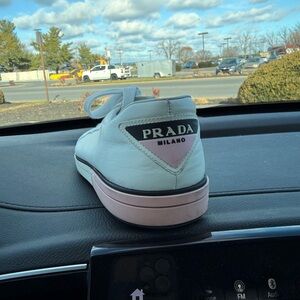Prada Women’s Sneakers in White and Pink